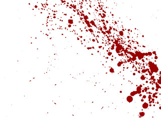 Blood drops and splatters. Illustration on a transparent background - 540462576