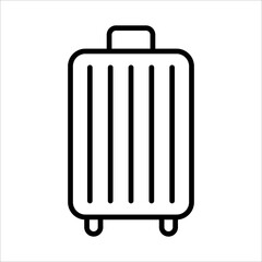 Suitcase Icon Logo Design Vector Template Illustration Sign And Symbol