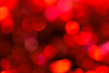 red bokeh background