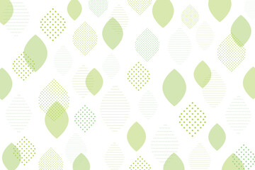 緑の葉っぱ模様のイラスト