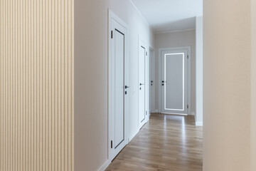 Interior and entrance doors in the new apartment.