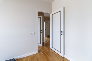 Interior and entrance doors in the new apartment.