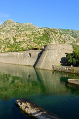 The Kampana Tower, medieval fortifications surrounding the Old Town of Kotor. Montenegro