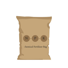 illustration fertilizer bags isolated on white background