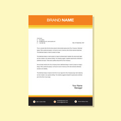 Modern letterhead design	