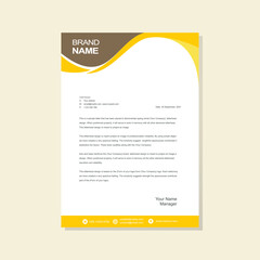 simple modern letterhead design	
