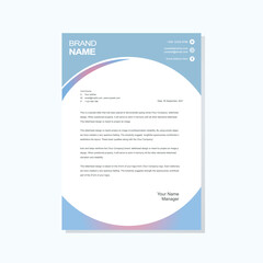 Modern letterhead design