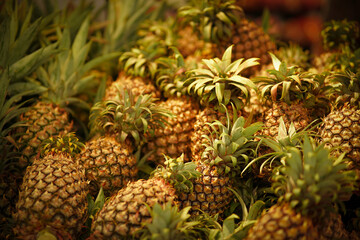 Fresh pineapple fruit stock photo
