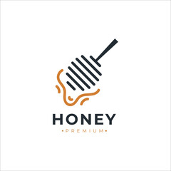 Honey logo icon design graphic simple clean modern