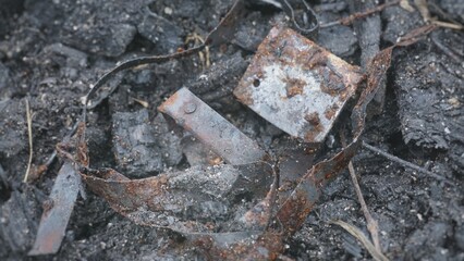 Metal residues in coals