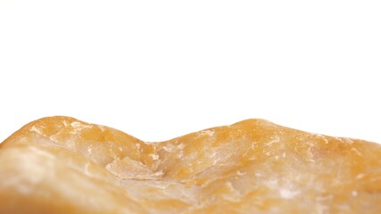 yellow marble stage base on white background