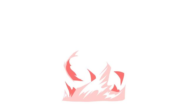 pink fire burst effect background and 2d animation 