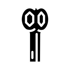dog bone wrench glyph icon vector. dog bone wrench sign. isolated symbol illustration