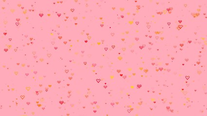 Pink Background With Small Hearts Textured Background Pattern