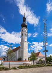 Obraz premium The church of Eisendorf village