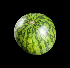 Watermelon isolated on black background