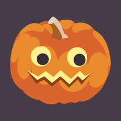 Glowing Halloween pumpkin