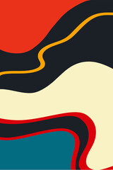 Red-black beige texture with organic shapes