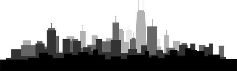 Obraz na płótnie Canvas Modern City Skyline. Real estate business concept.