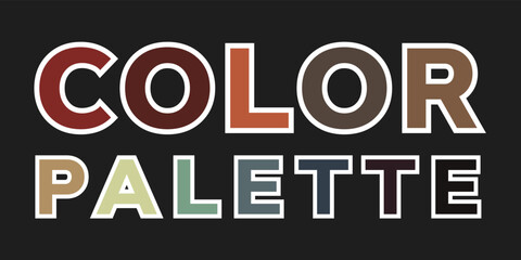 Vector color palette. Color combinations