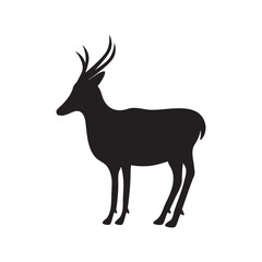 Deer icon logo template illustration vector