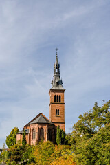 Laufenburg, Laufenburg Baden, Heilig Geist, Kirche, Altstadt, Laufenbr&uuml;cke, Rhein, Rheinuferweg, Altstadth&auml;user, Herbst, Herbstsonne, Herbstfarben, Baden-W&uuml;rttemberg, Deutschland 