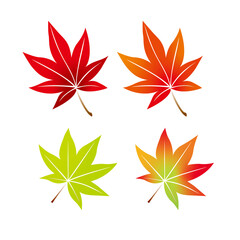 Fototapeta na wymiar 紅葉、もみじ、秋、葉、木の葉、季節、四季