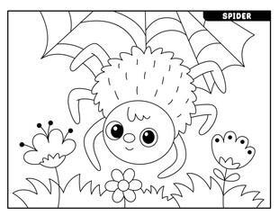 Insect coloring pages for kids