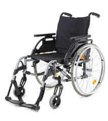 Fototapeta premium Modern wheelchair isolated on white