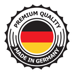 Made In Germany Stamp icon design, Premium Quality.