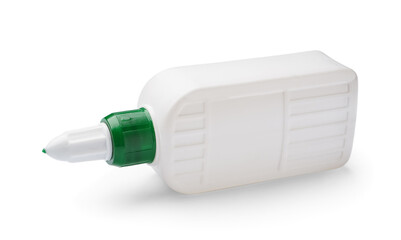 Bottle of glue isolated on white background
