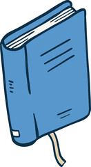 Hand drawn books set, doodle style, set of book in flat design style.
