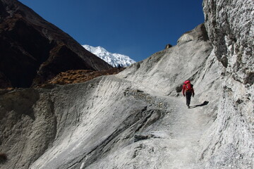 Annapurna Circuit, Himalaya, Nepal, High mountains, lake, Tilicho, trekking, hiking, river, snow Mointains