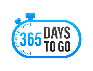 3 Days to go. Countdown timer. Clock icon. Time icon. Count time sale. Vector stock illustration.