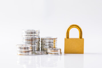 Financial and economic data capital security concept map
