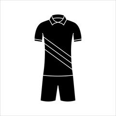 Naklejka premium Football or soccer jersey icon. vector illustration on white background