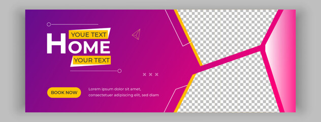 Modern and creative real estate House or square social media post template