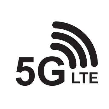 Icon 5G, 5G LTE icon vector logo template.