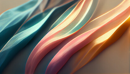 Wonderful organic pastel lines as abstract wallpaper background header