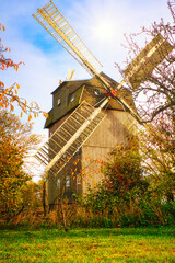 Alte Windmühle - Windmill - Mühle - Mill - Ecology - Brandenburg - Germany - Herbst - High...