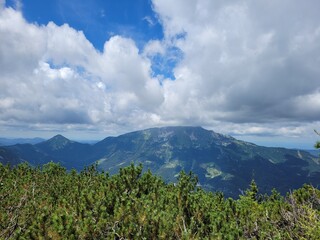 clouds over the mountains
