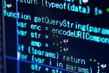 Obraz premium プログラミング・IT開発・システム開発・プログラムコードのイメージ