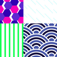 Abstract minimalist vector geometry, punchy forms and colors that demand attention
