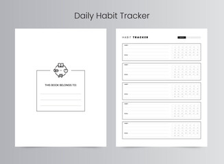 Daily Habit Tracker Log Book | KDP