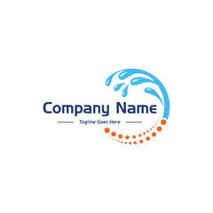 cleaning wash logo, sample company logo, a simple vector design
