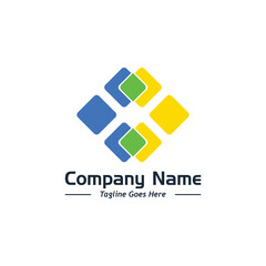 blend color logo, sample company logo, a simple vector design