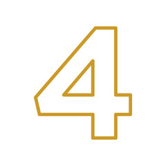 Number symbol design vector illustration.