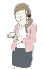 ケアをする女性