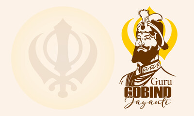 illustration of Guru Gobind Singh Jayanti Sikh festival and celebration in Punjab
illustration of remembering the sikh Guru Gobind Singh Jayanti