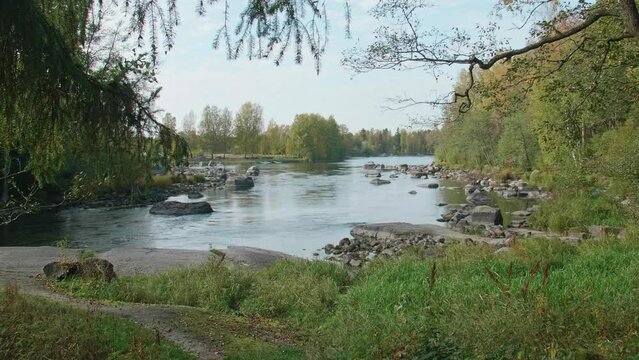 Siikakoski rapids in Kotka, Finland.